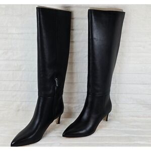 Calvin Klein Women's Garray Pointy Stiletto Heel Knee High Boots Black Size 6.5